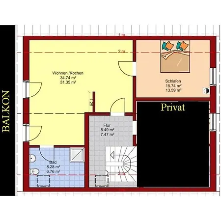 With 1 Bedroom Nyaraló Zinnowitz